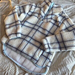 Cozy Plaid Fleece pullover